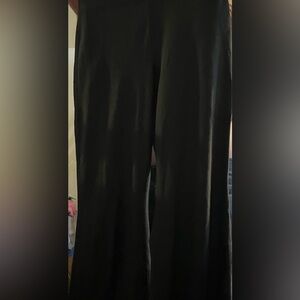 black flare leggings